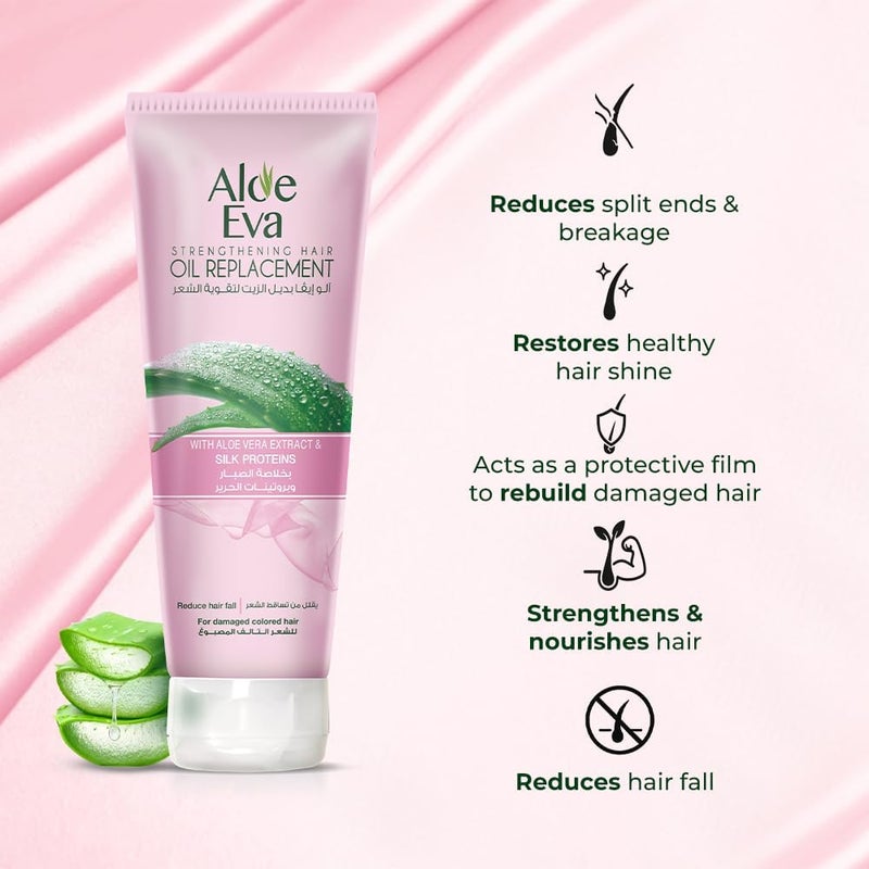 Aloe Eva Strengthening Hair Oil Replacement with Aloe Vera Extract & Silk Proteins, 250ml - Image 4